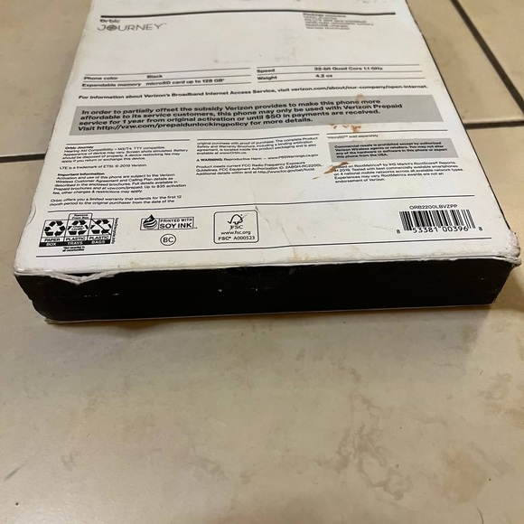 Verizon Prepaid Orbic Journey V 4G LTE - Camera Flip Phone, Black - Open box - Picture 2 of 4
